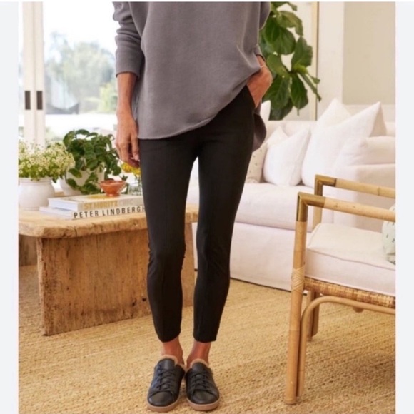 Frank & Eileen MURPHY Billion Dollar Pant Super Stretch Ankle Pant Crop BLACK